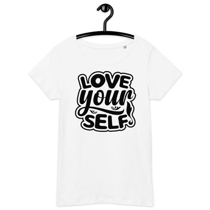 Дамска базова органична тениска LOVE YOURSELF