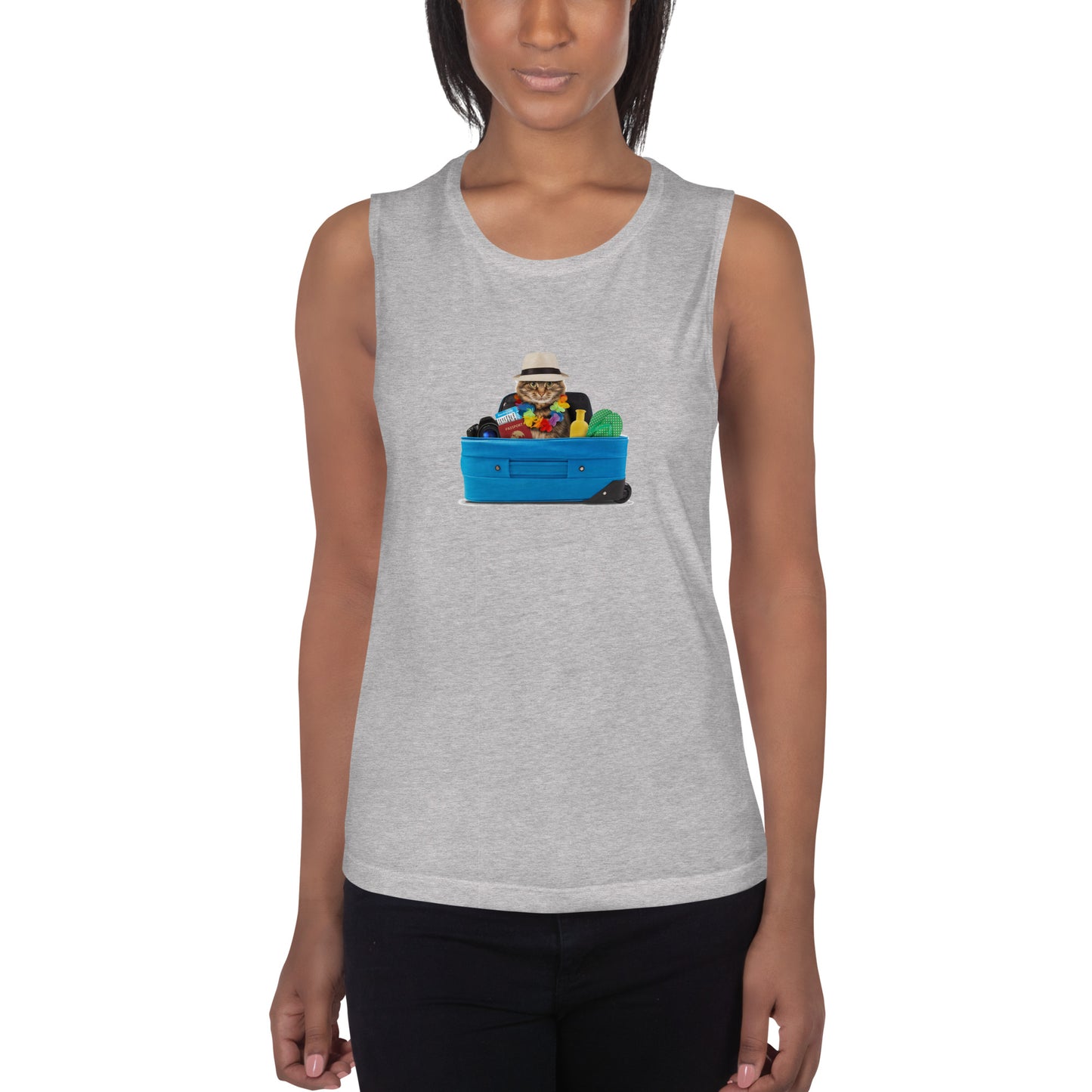 Ladies’ Muscle Tank CAT TOURIST