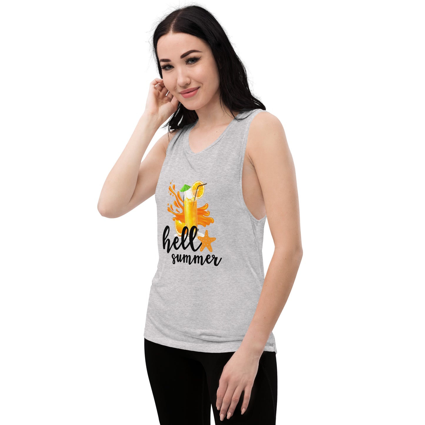 Ladies’ Muscle Tank HELLO SUMMER