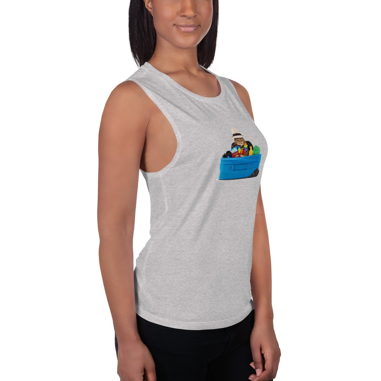 Ladies’ Muscle Tank CAT TOURIST