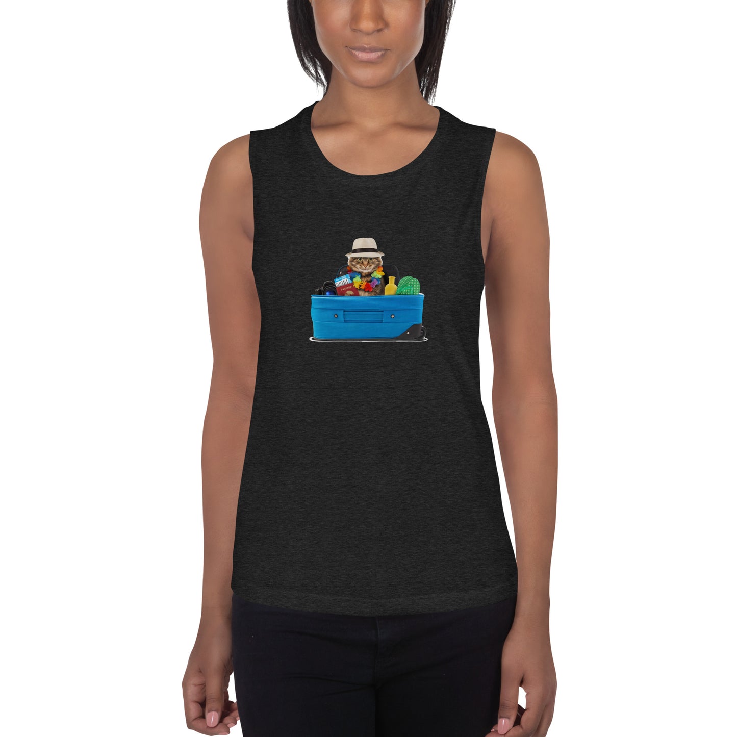 Ladies’ Muscle Tank CAT TOURIST