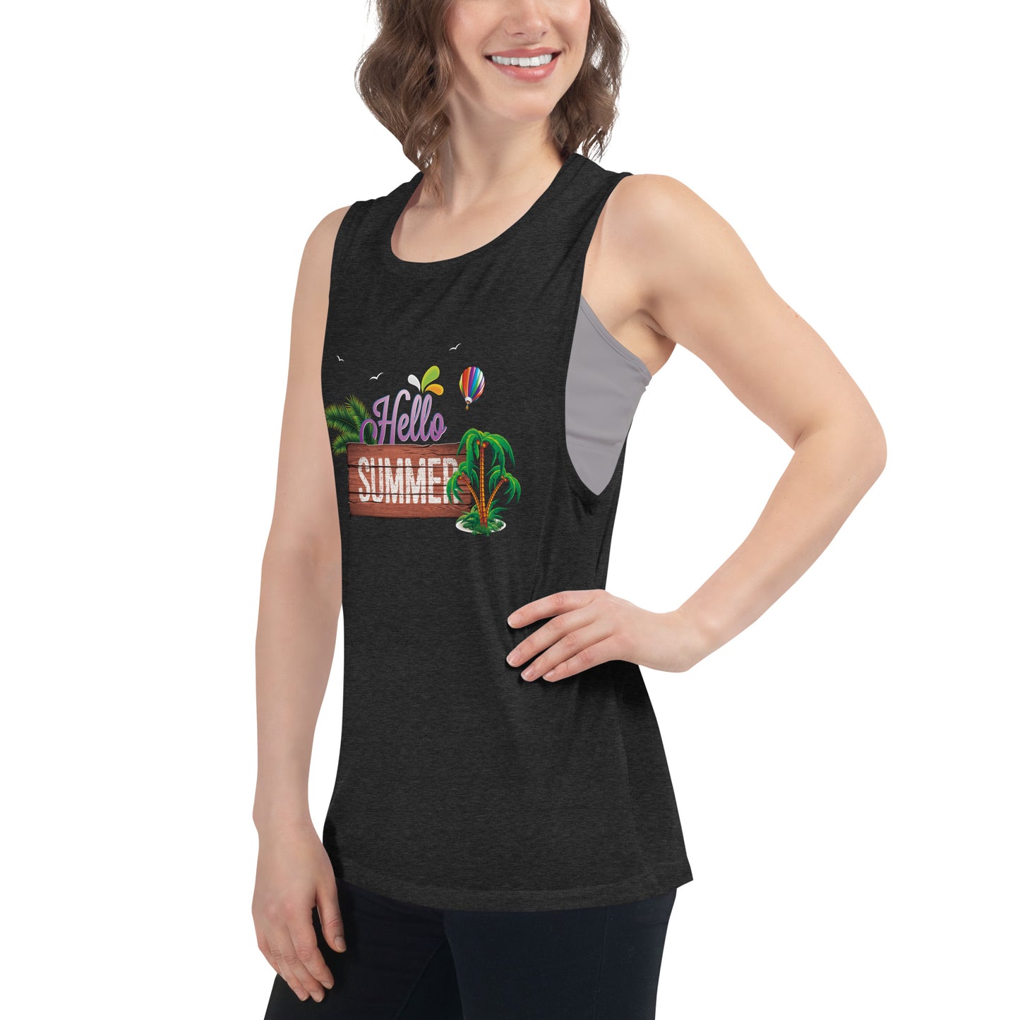 Ladies’ Muscle Tank HELLO SUMMER 2