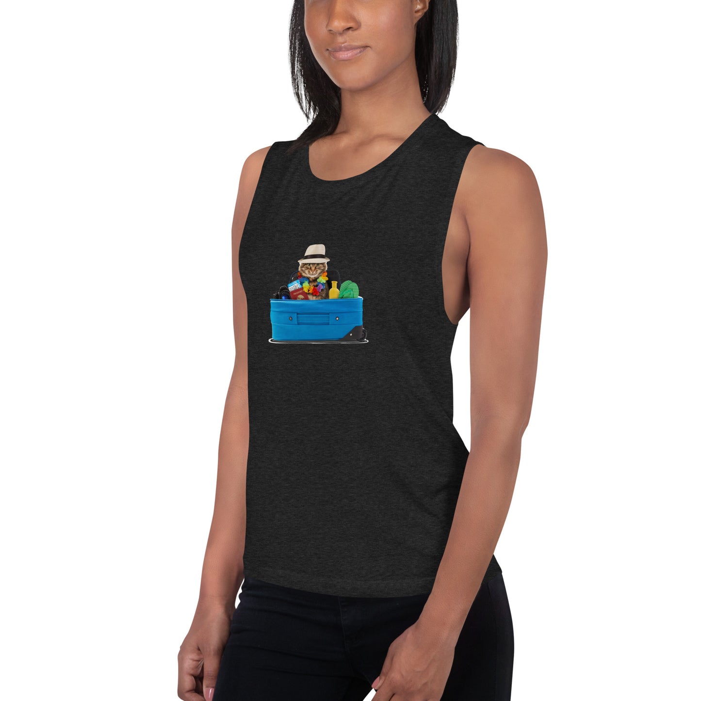 Ladies’ Muscle Tank CAT TOURIST