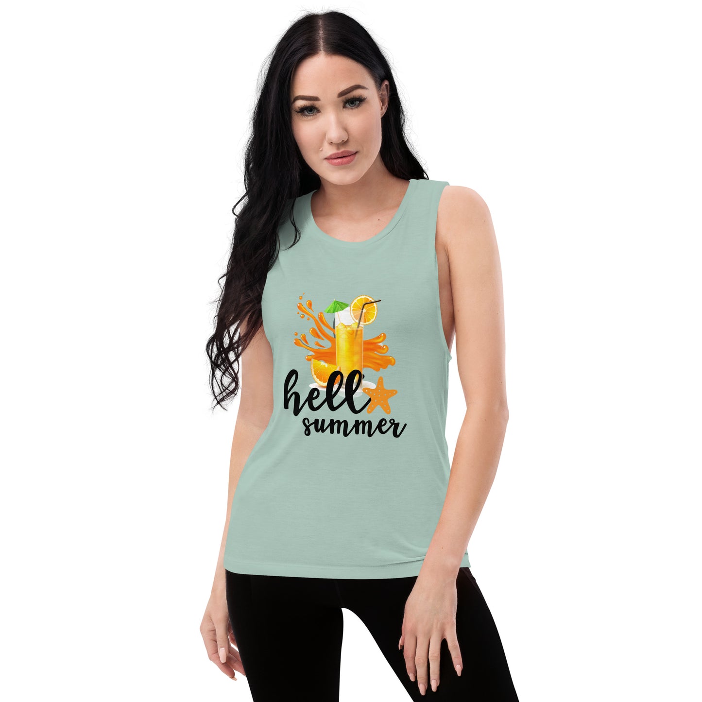 Ladies’ Muscle Tank HELLO SUMMER