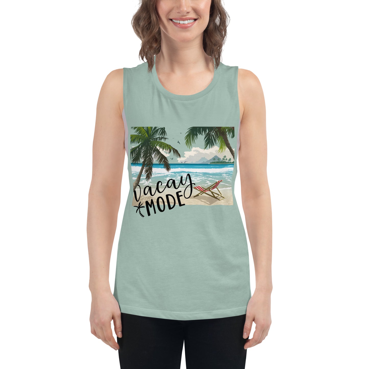 Ladies’ Muscle Tank VACAY MODE