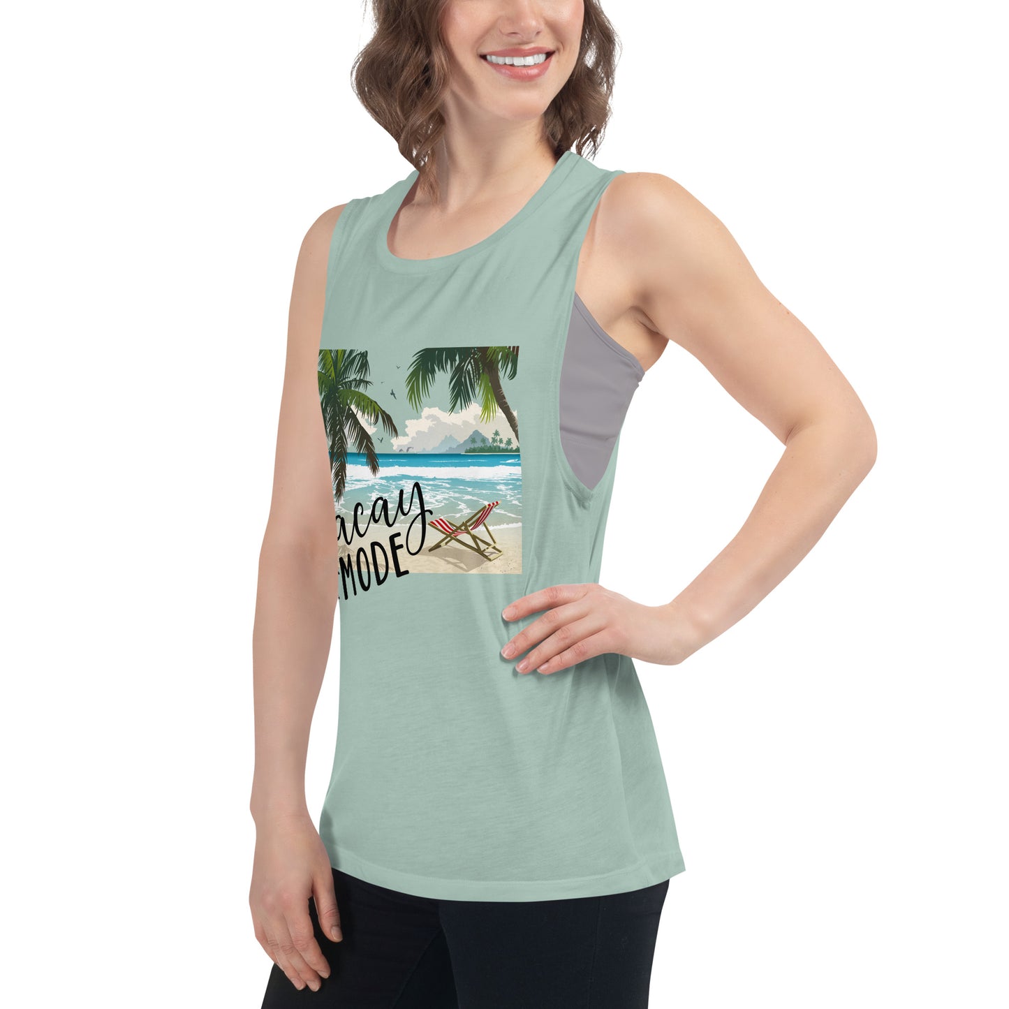 Ladies’ Muscle Tank VACAY MODE