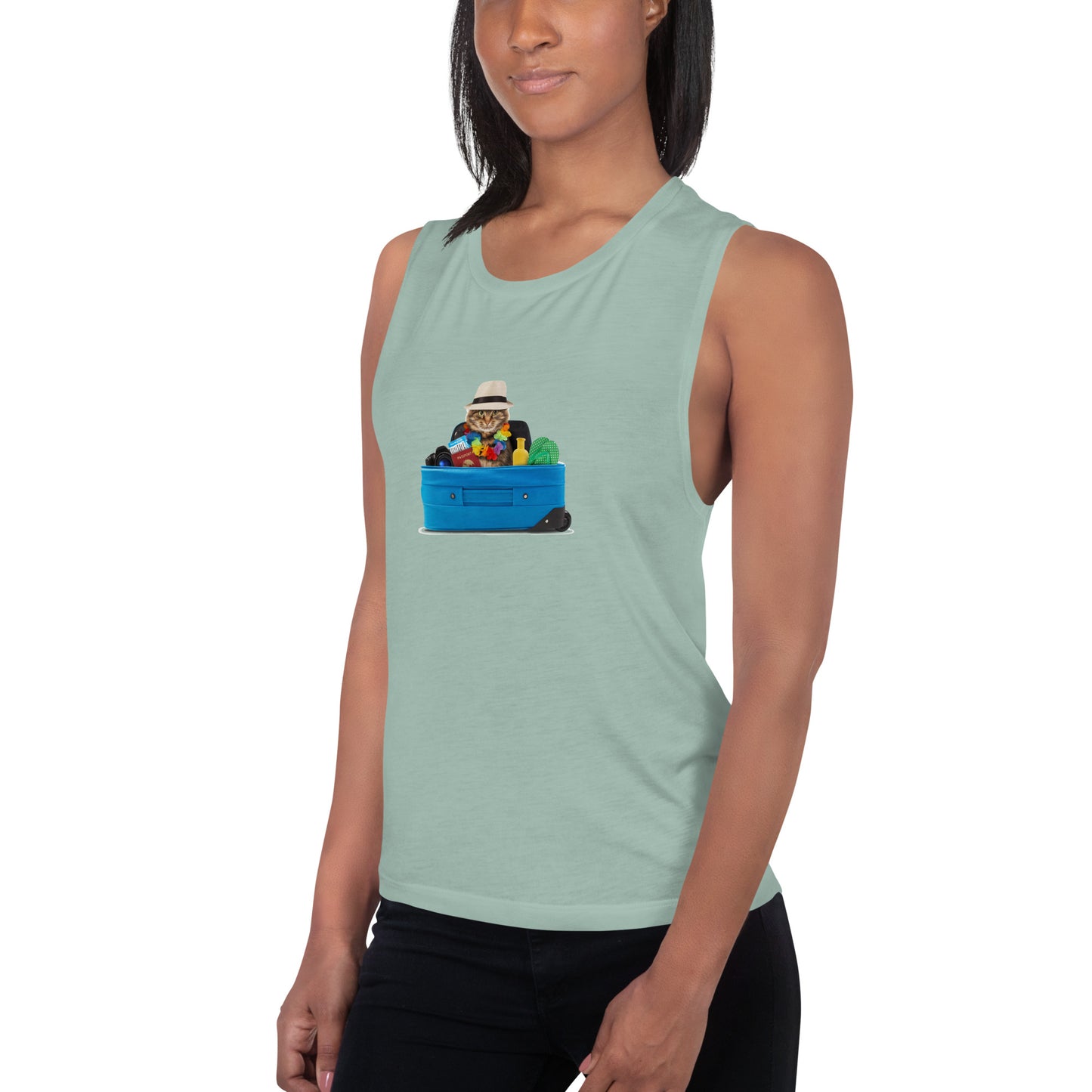 Ladies’ Muscle Tank CAT TOURIST