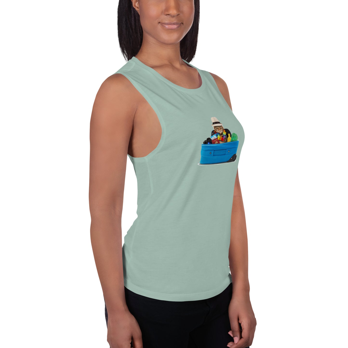 Ladies’ Muscle Tank CAT TOURIST