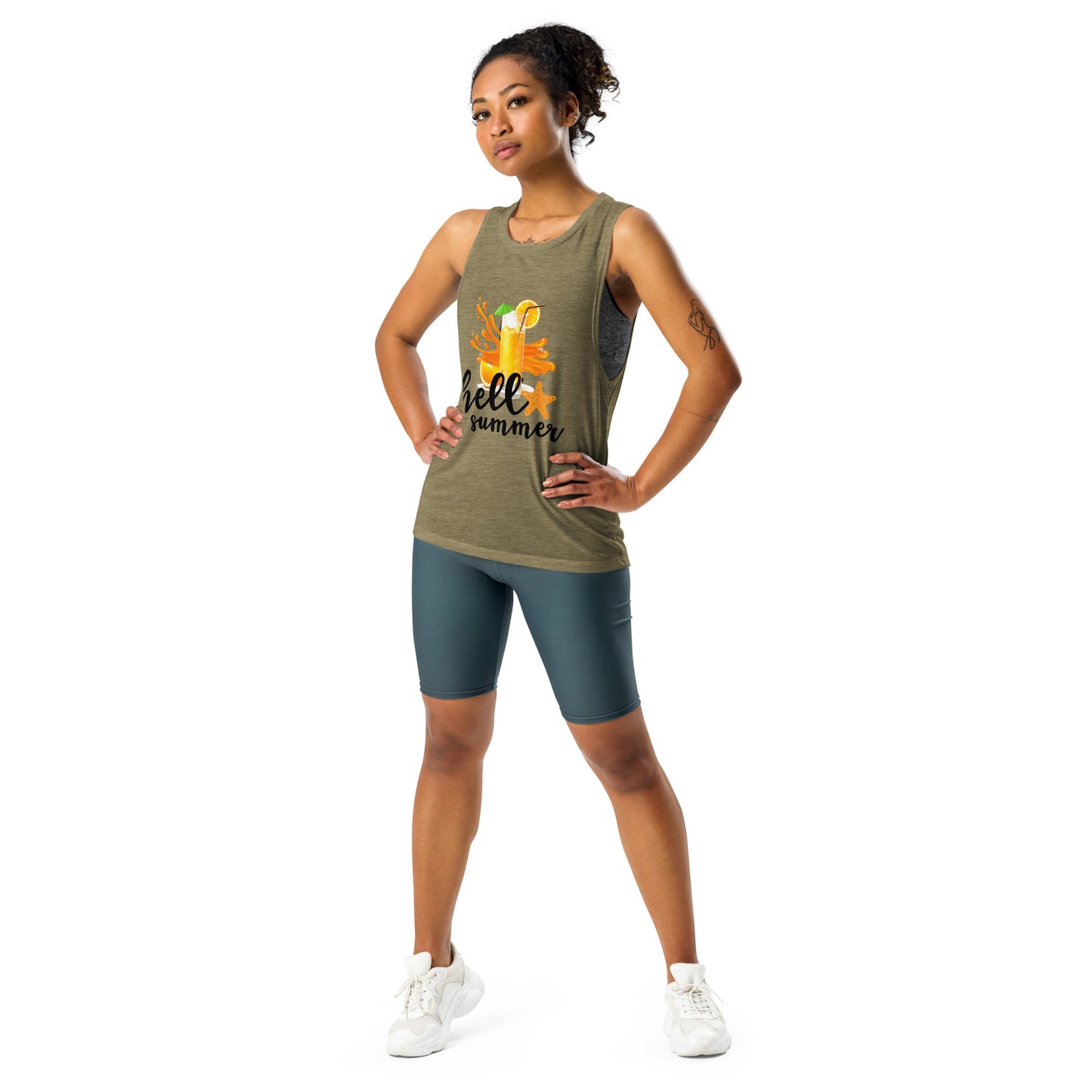 Ladies’ Muscle Tank HELLO SUMMER