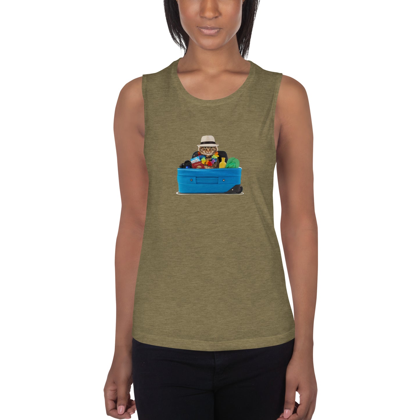 Ladies’ Muscle Tank CAT TOURIST