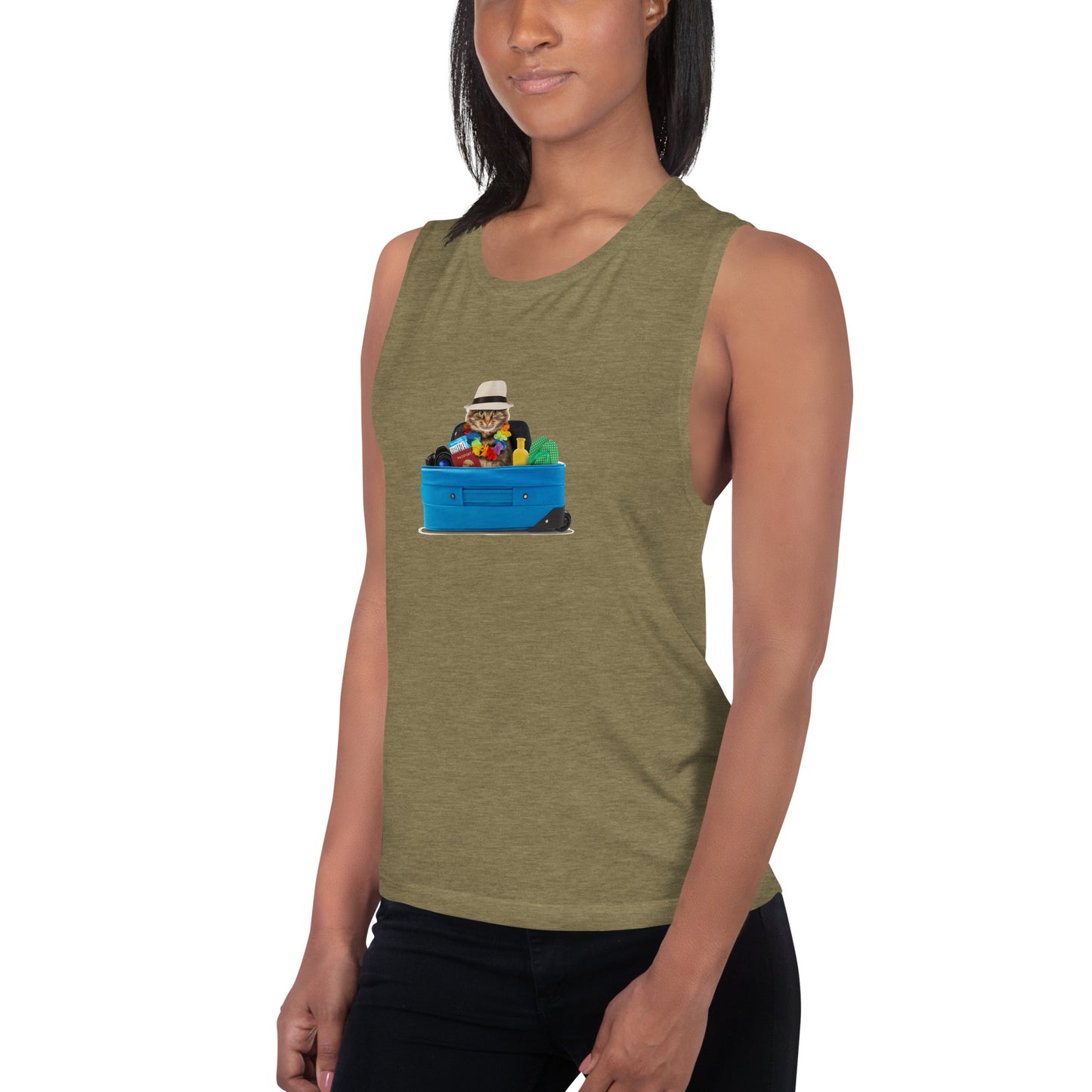 Ladies’ Muscle Tank CAT TOURIST