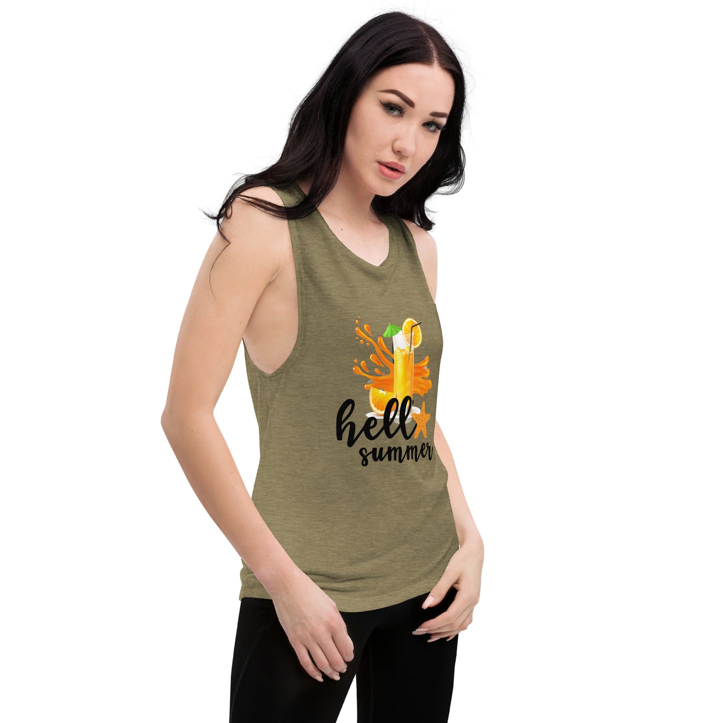 Ladies’ Muscle Tank HELLO SUMMER