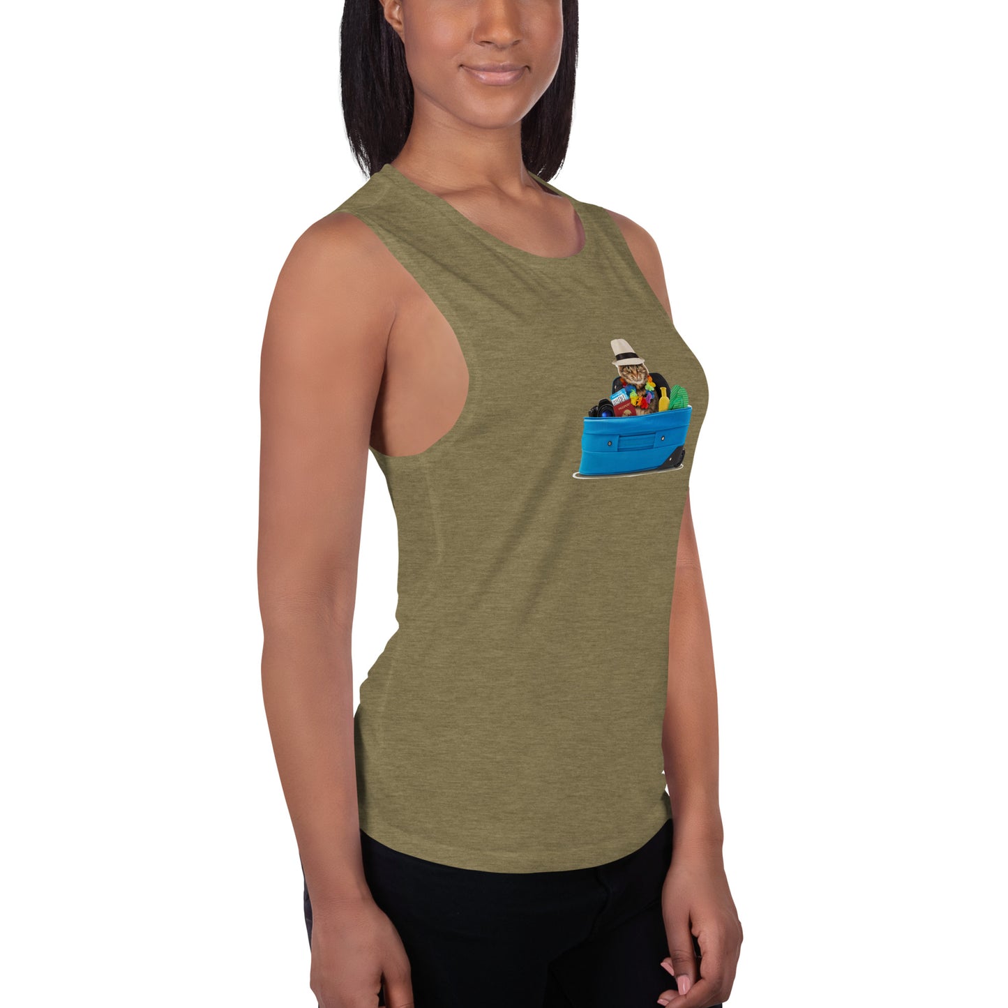 Ladies’ Muscle Tank CAT TOURIST