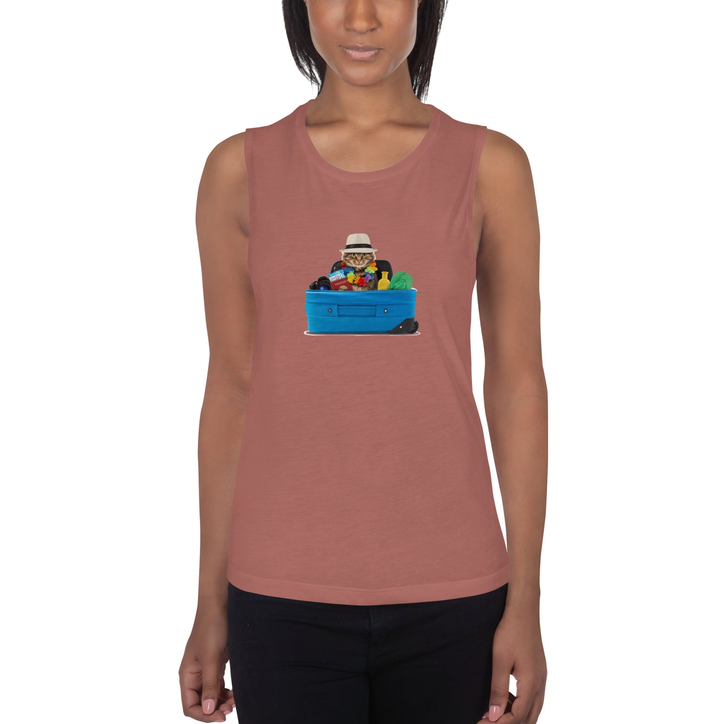 Ladies’ Muscle Tank CAT TOURIST