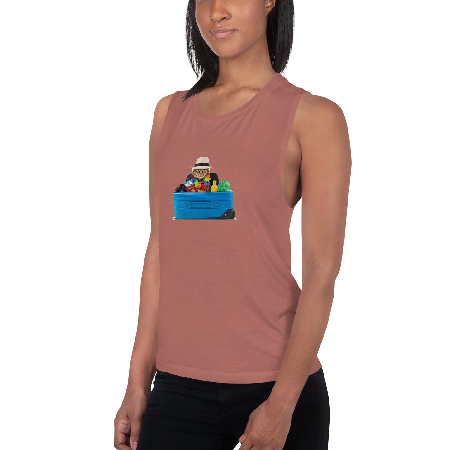 Ladies’ Muscle Tank CAT TOURIST