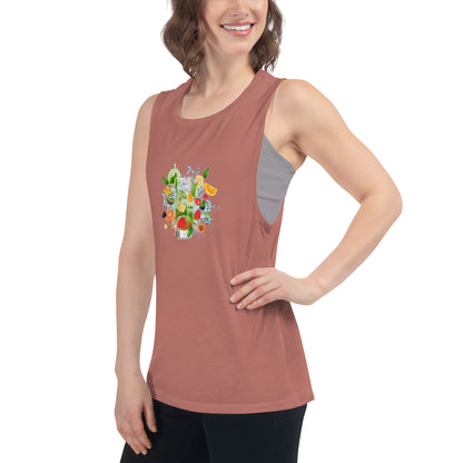 Ladies’ Muscle Tank FRUITS