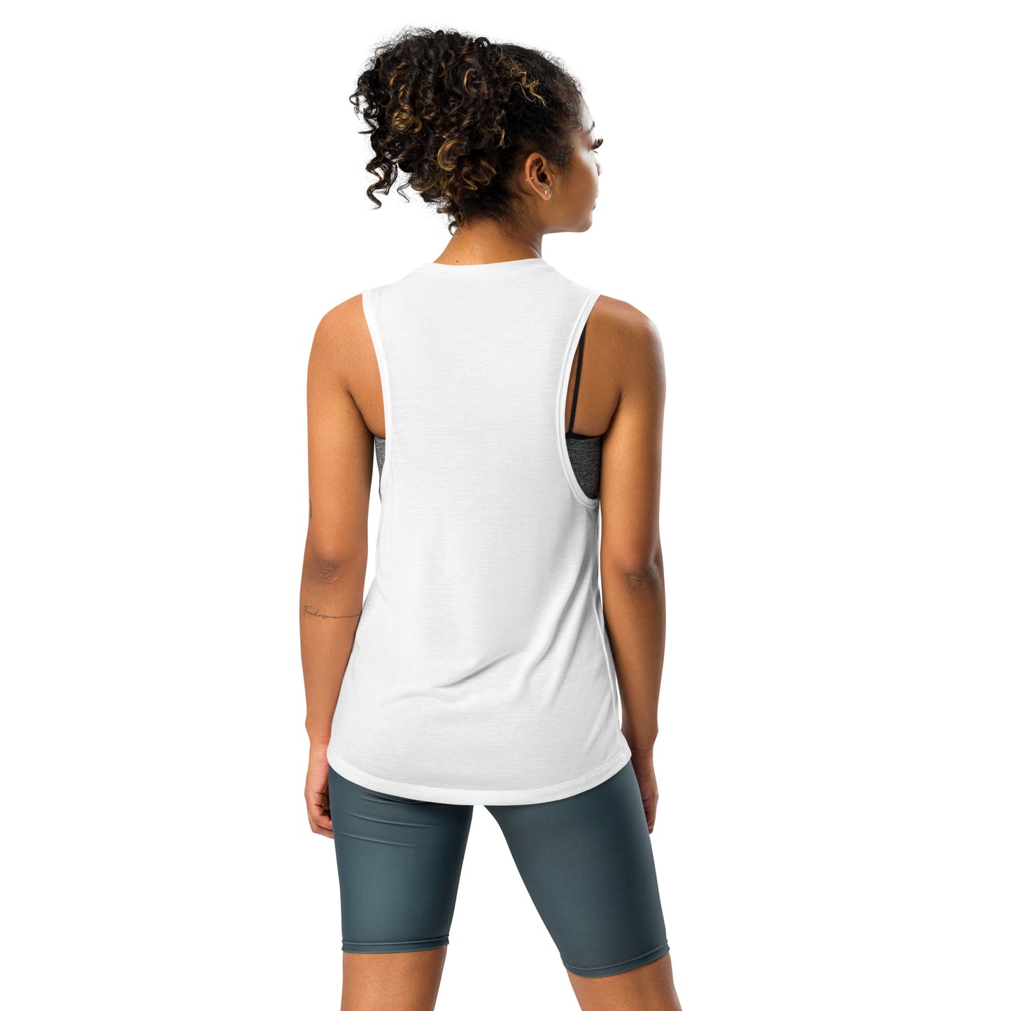 Ladies’ Muscle Tank WAKE UP AND MAKEUP