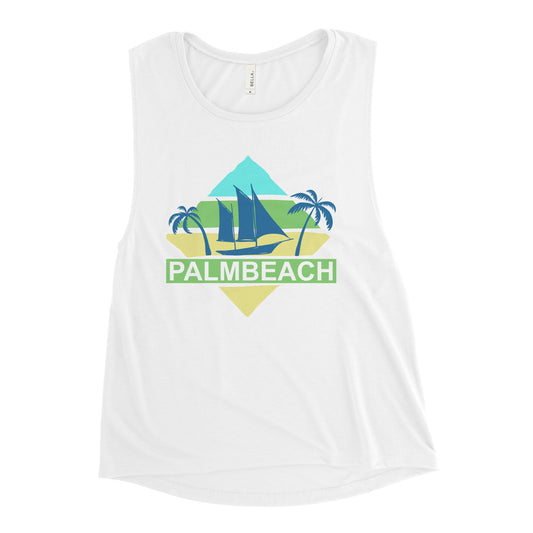 Camiseta sin mangas para mujer PALMBEACH