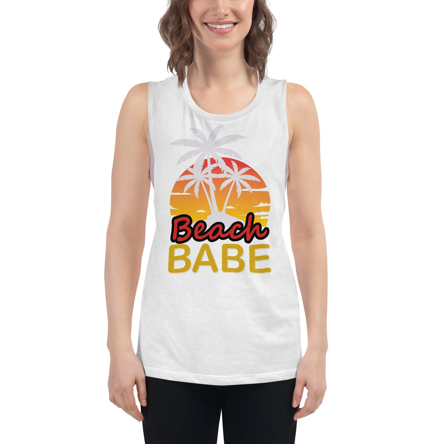 Ladies’ Muscle Tank BEACH BABE