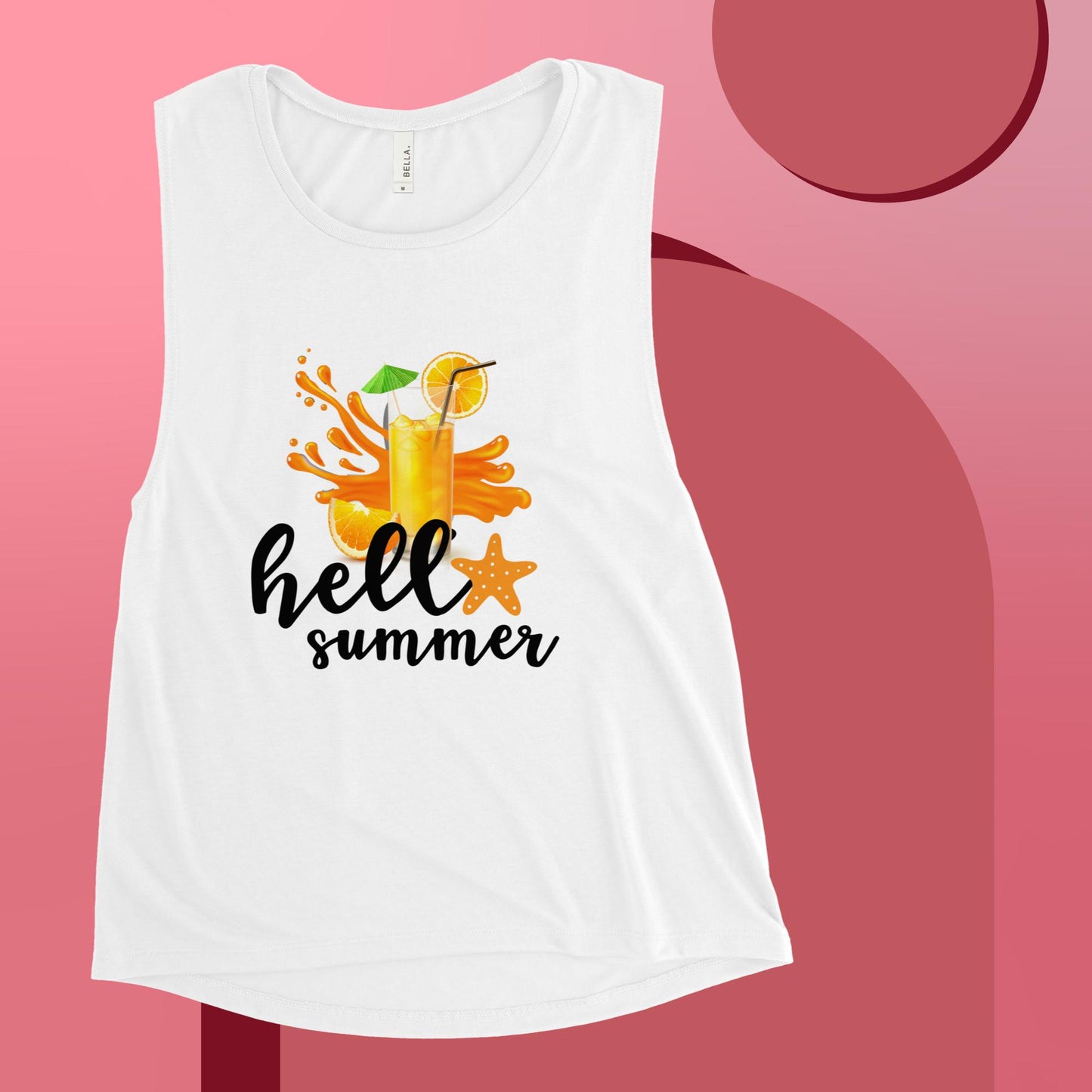 Ladies’ Muscle Tank HELLO SUMMER