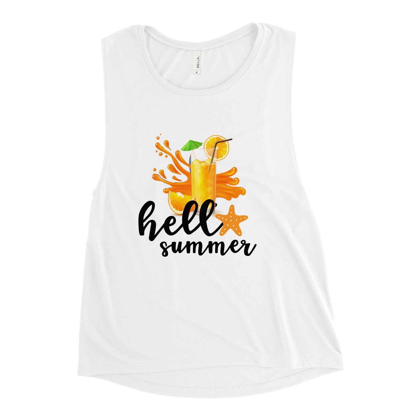 Ladies’ Muscle Tank HELLO SUMMER