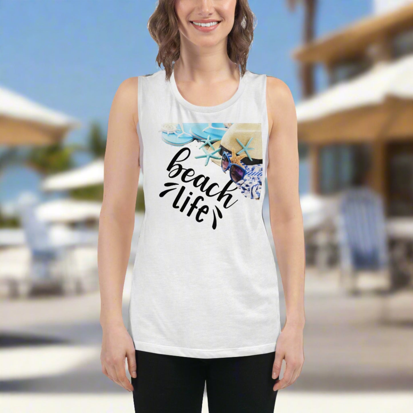 Ladies’ Muscle Tank BEACH LIFE