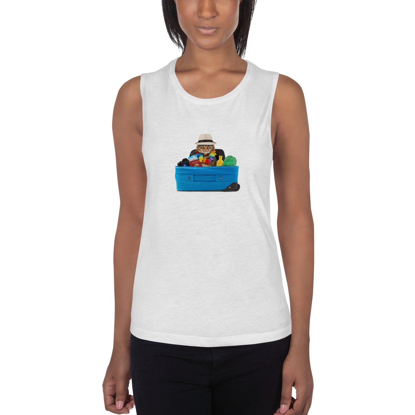 Ladies’ Muscle Tank CAT TOURIST