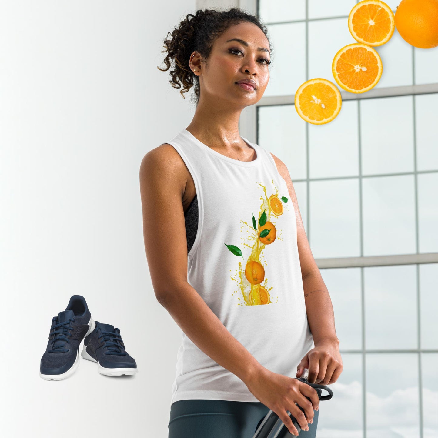 Ladies’ Muscle Tank ORANGES