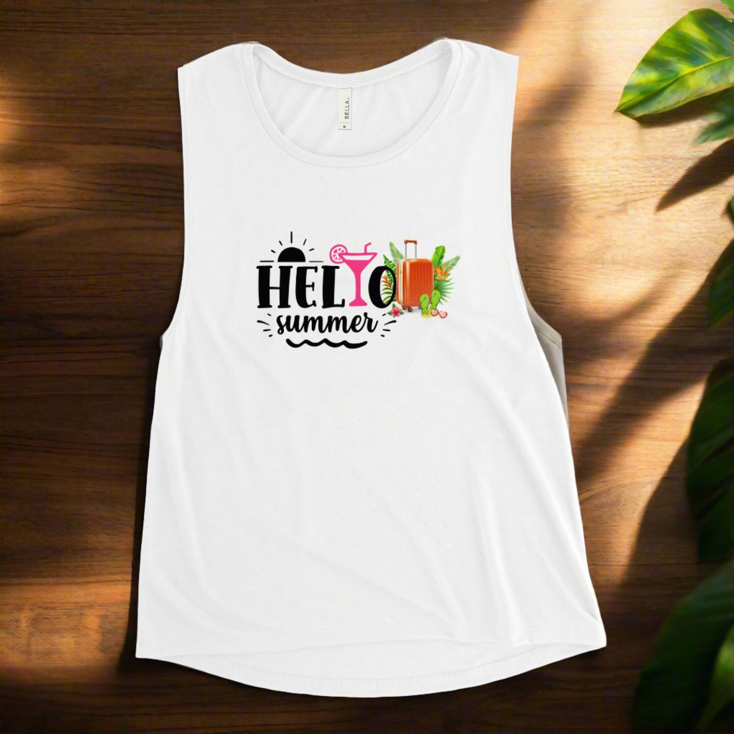 Ladies’ Muscle Tank HELLO SUMMER 3