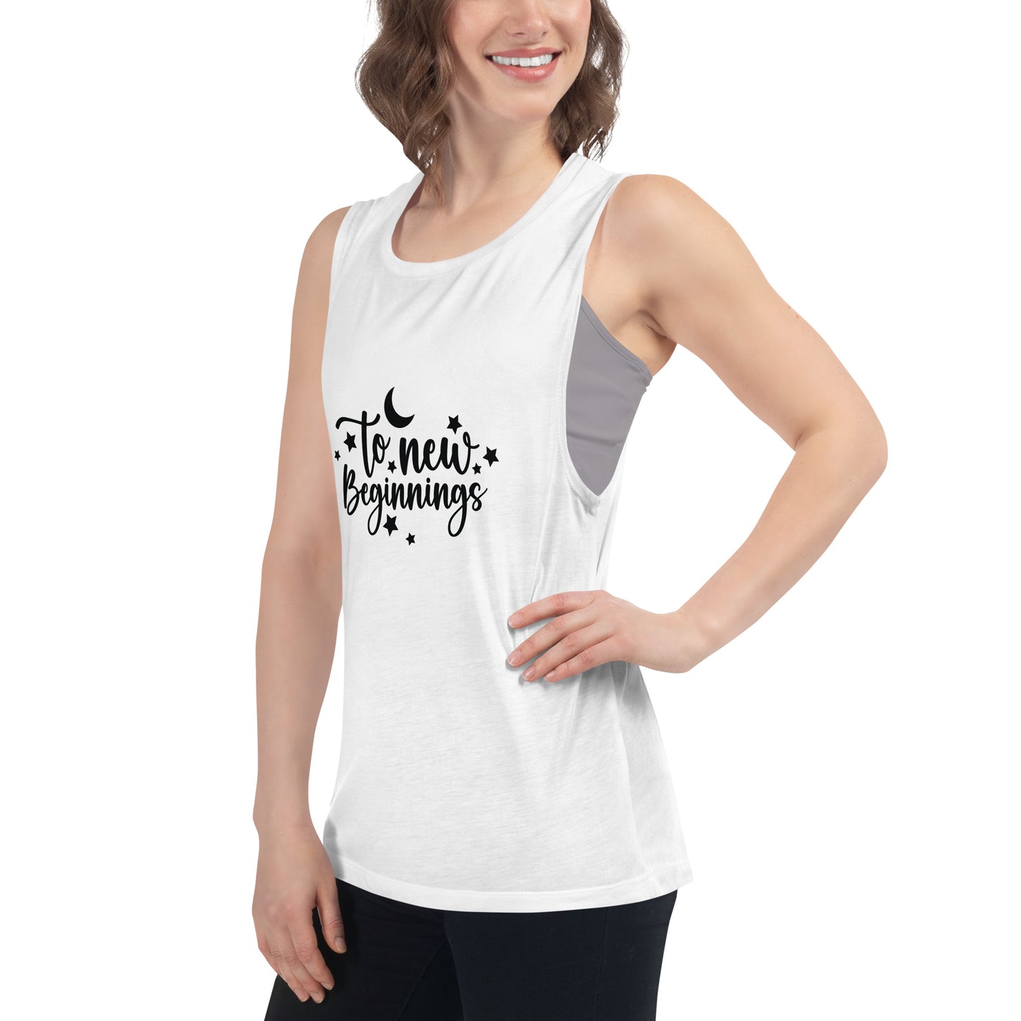 Ladies’ Muscle Tank TO NEW BEGINNINGS