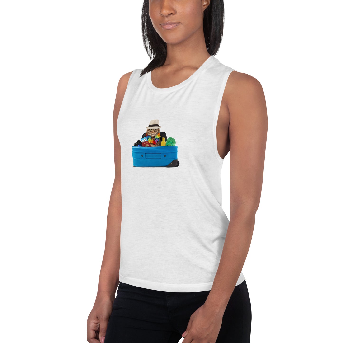 Ladies’ Muscle Tank CAT TOURIST