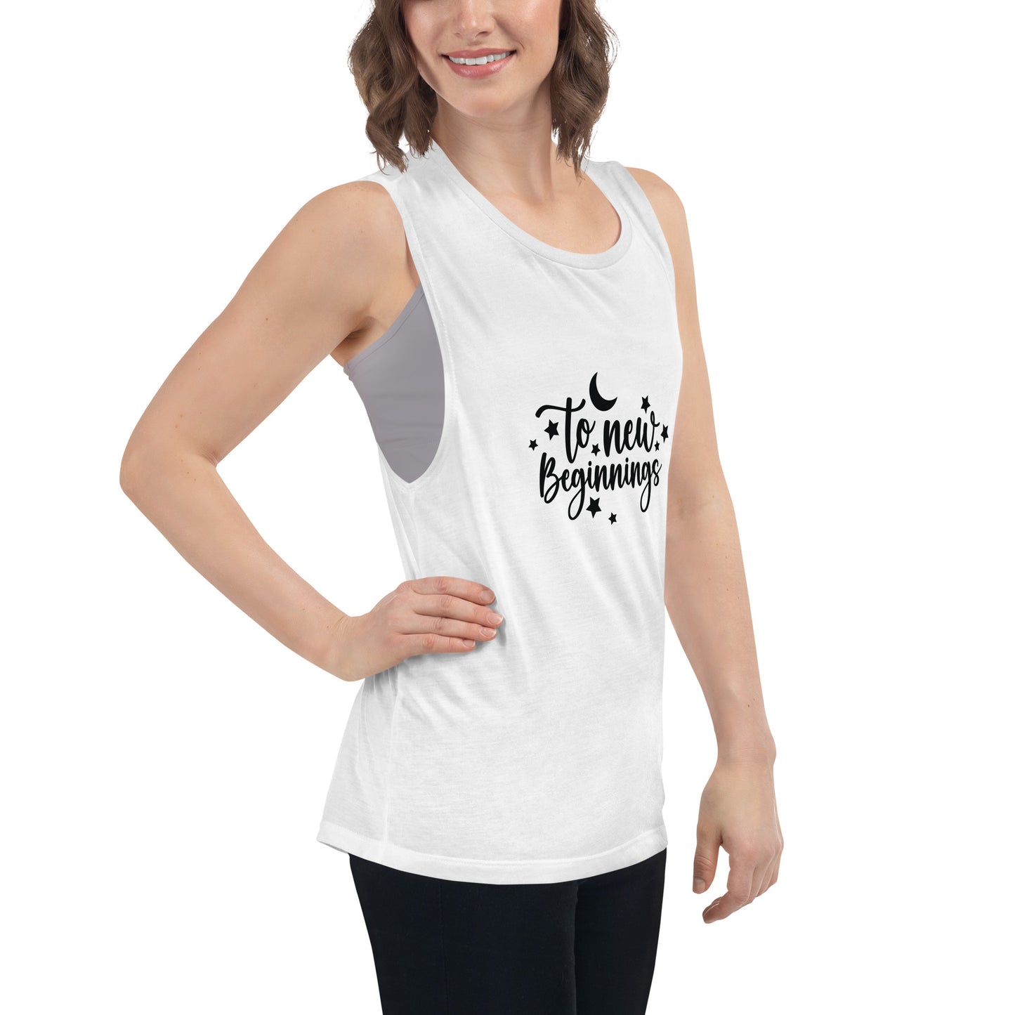 Ladies’ Muscle Tank TO NEW BEGINNINGS