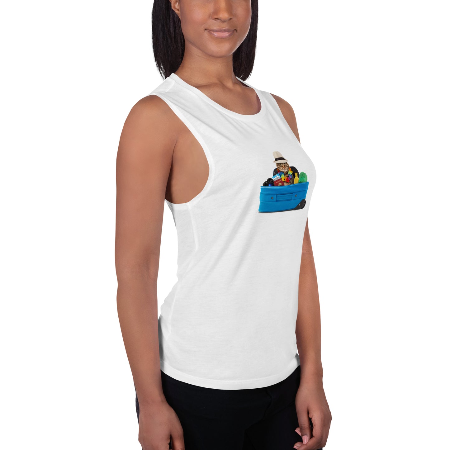 Ladies’ Muscle Tank CAT TOURIST