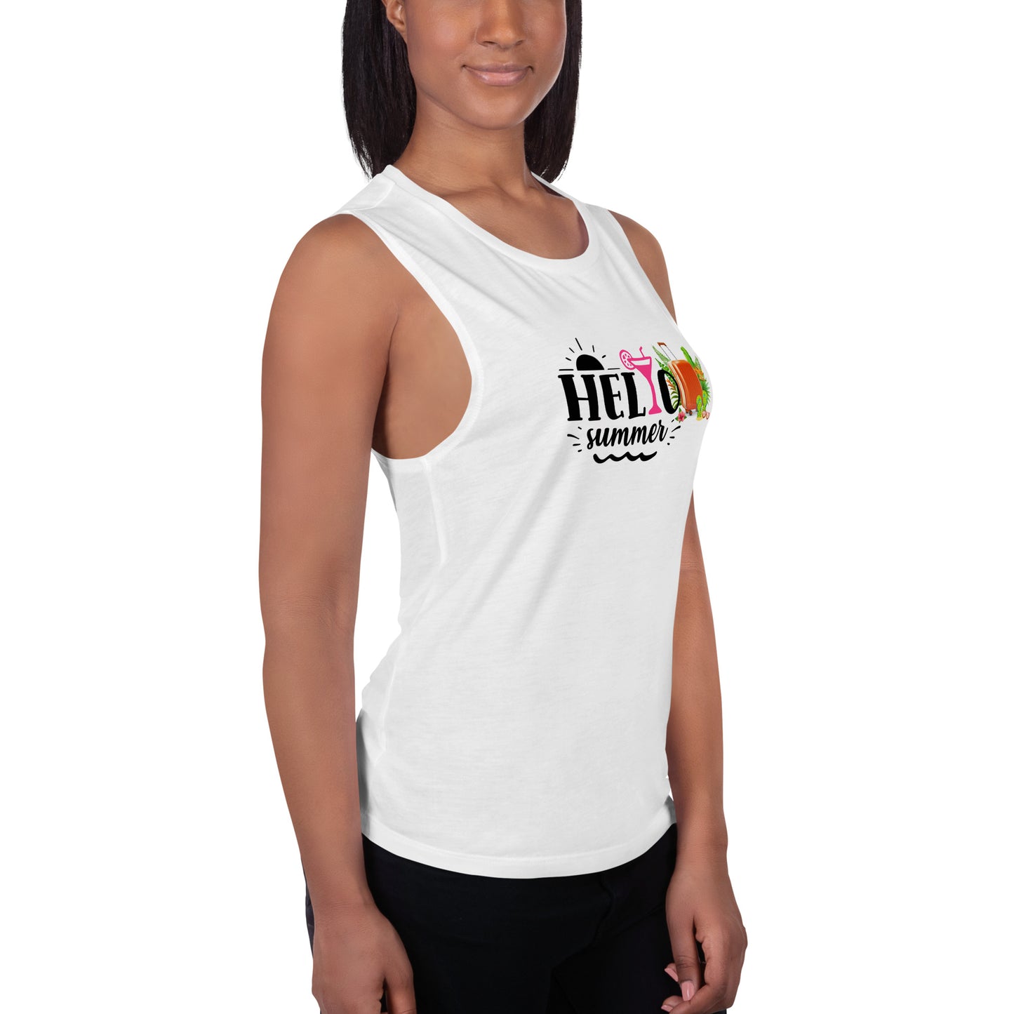 Ladies’ Muscle Tank HELLO SUMMER 3