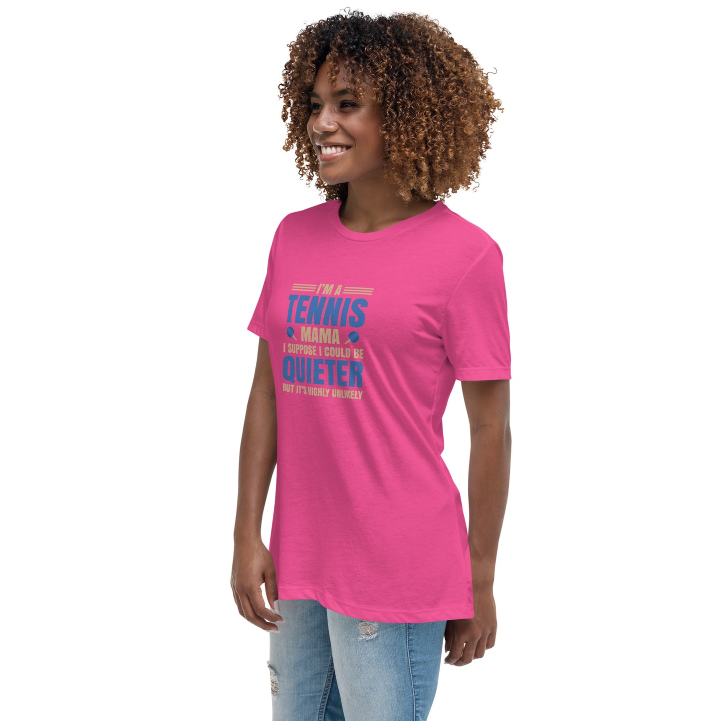 Women's Relaxed T-Shirt I'M A TENNIS MAMA