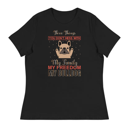 Дамска спокойна тениска MY BULLDOG