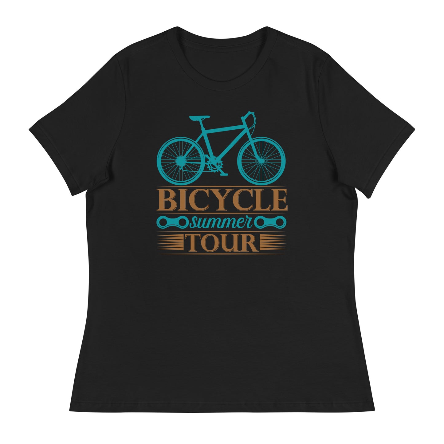 Women's Relaxed T-Shirt BICYCLE SUMMER TOUR