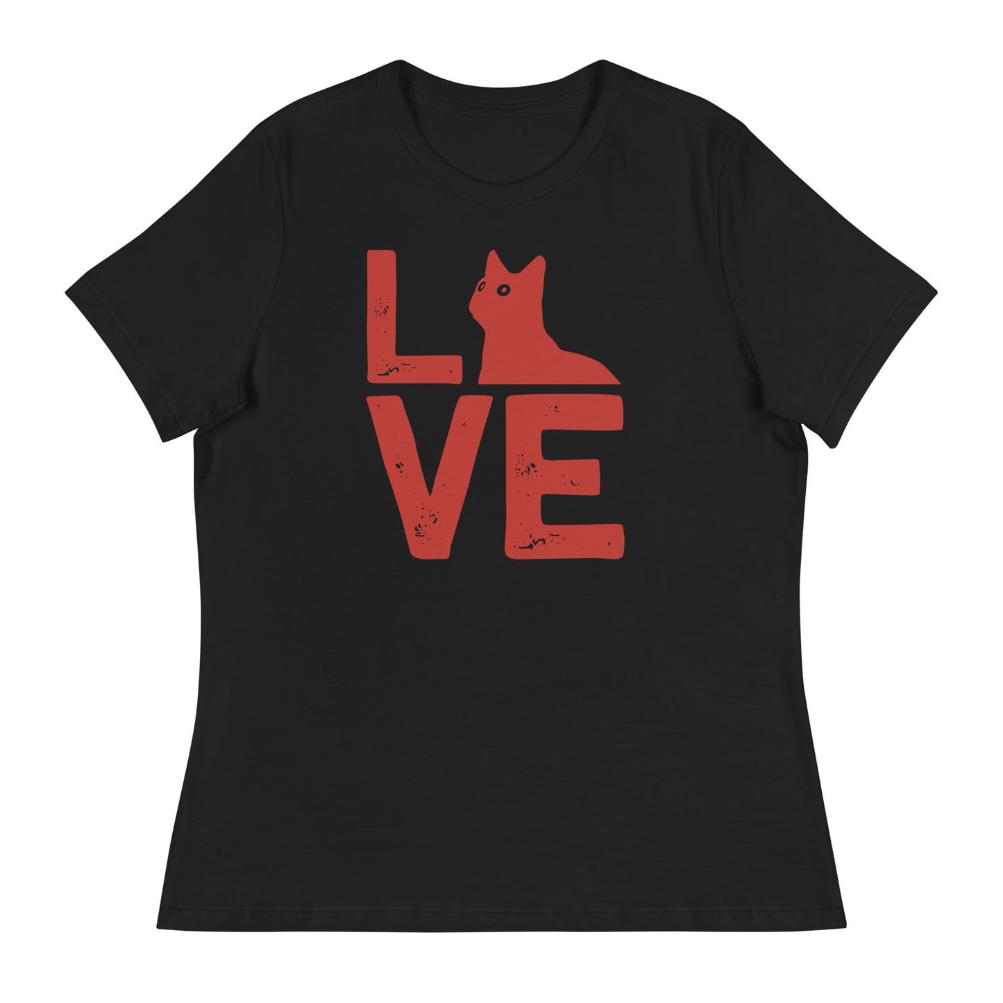 Women's Relaxed T-Shirt LOVE CAT