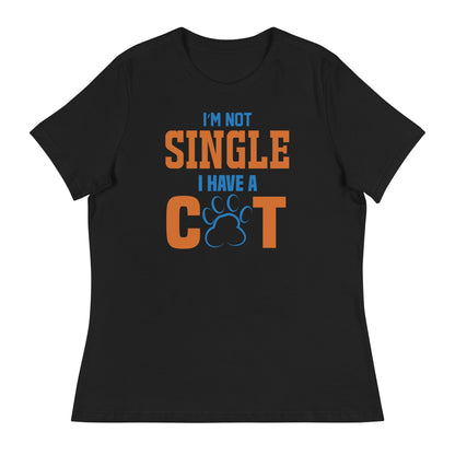 Дамска спокойна тениска НЕ ​​САМ САМ ИМАМ КОТКА