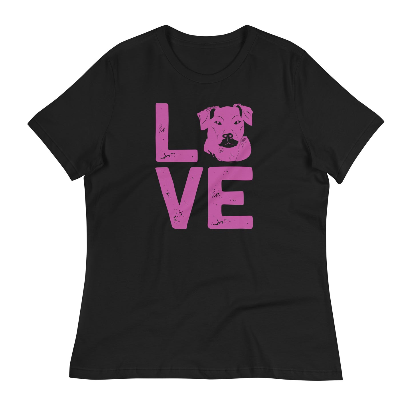 Women's Relaxed T-Shirt LOVE DOG