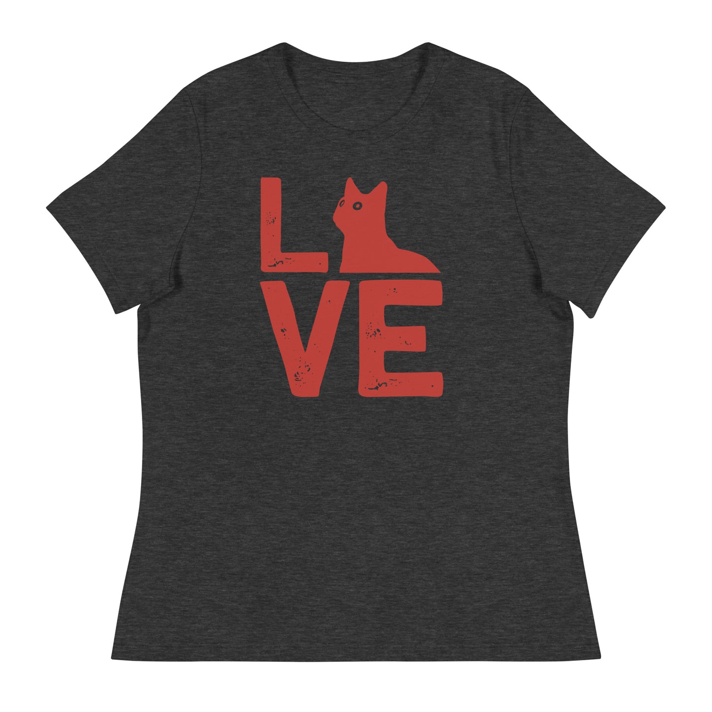 Women's Relaxed T-Shirt LOVE CAT