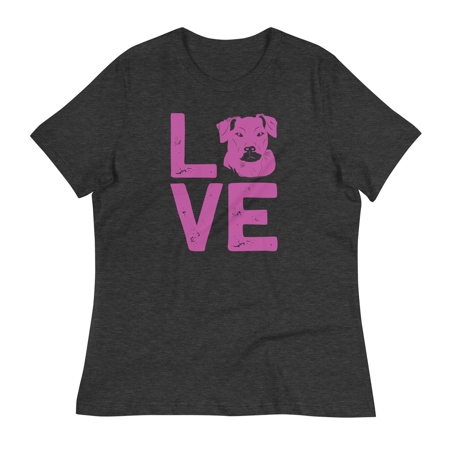 Women's Relaxed T-Shirt LOVE DOG