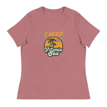 Дамска спокойна тениска I NEED VITAMIN SEA