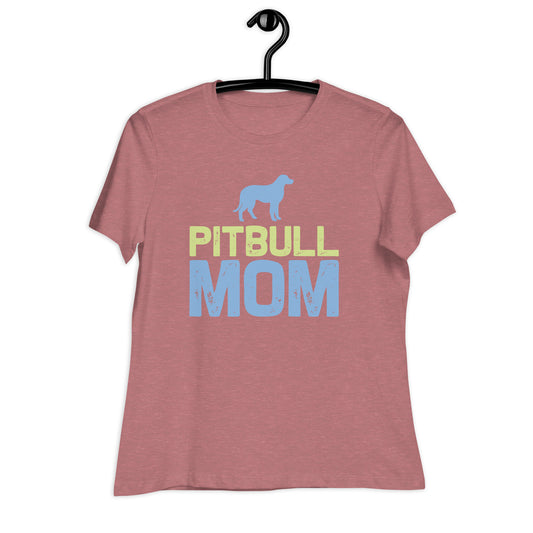 Дамска спокойна тениска PITBULL MOM