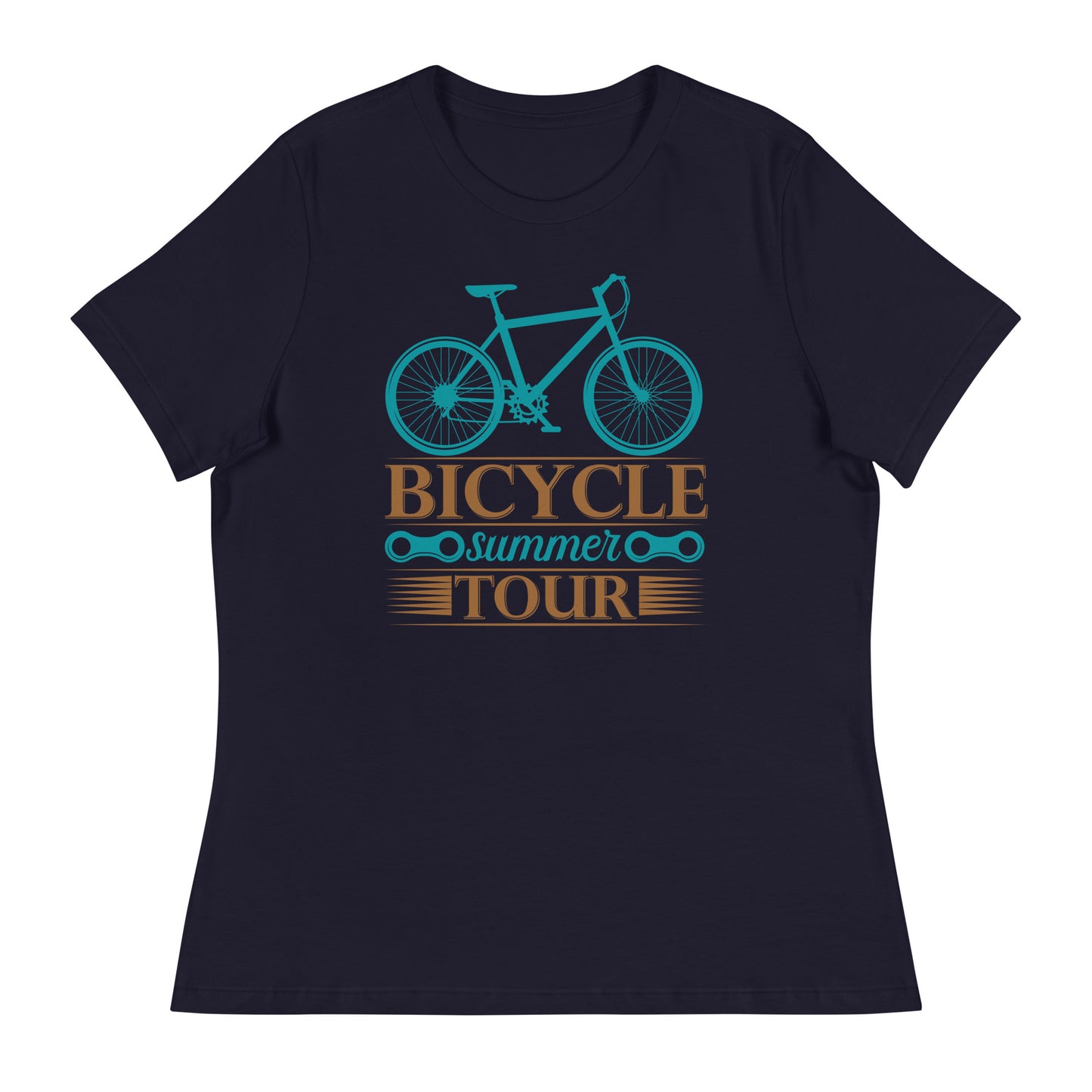 Women's Relaxed T-Shirt BICYCLE SUMMER TOUR