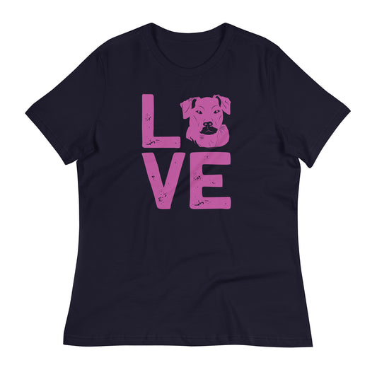 Camiseta holgada mujer LOVE DOG