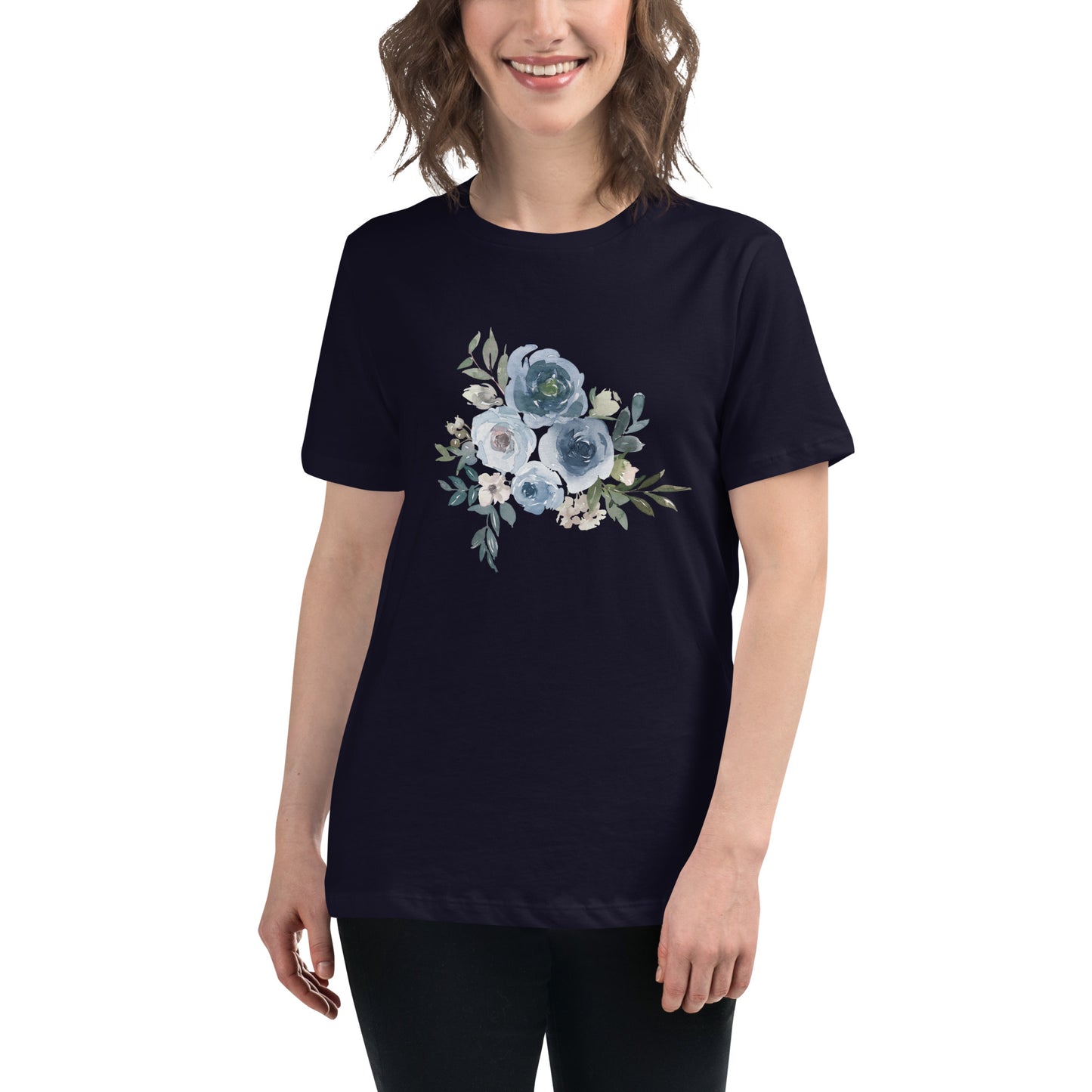 Camiseta holgada mujer FLORES