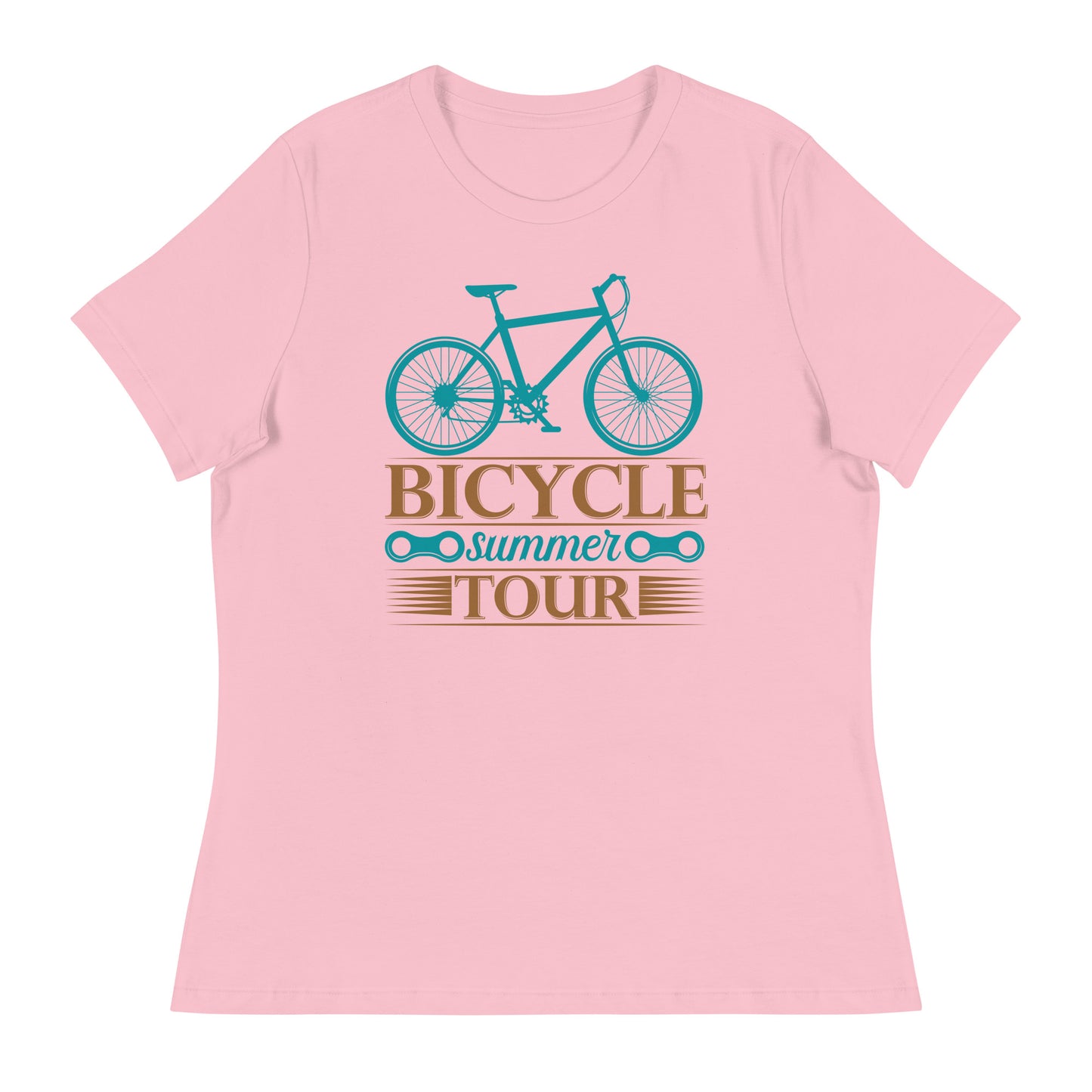 Women's Relaxed T-Shirt BICYCLE SUMMER TOUR