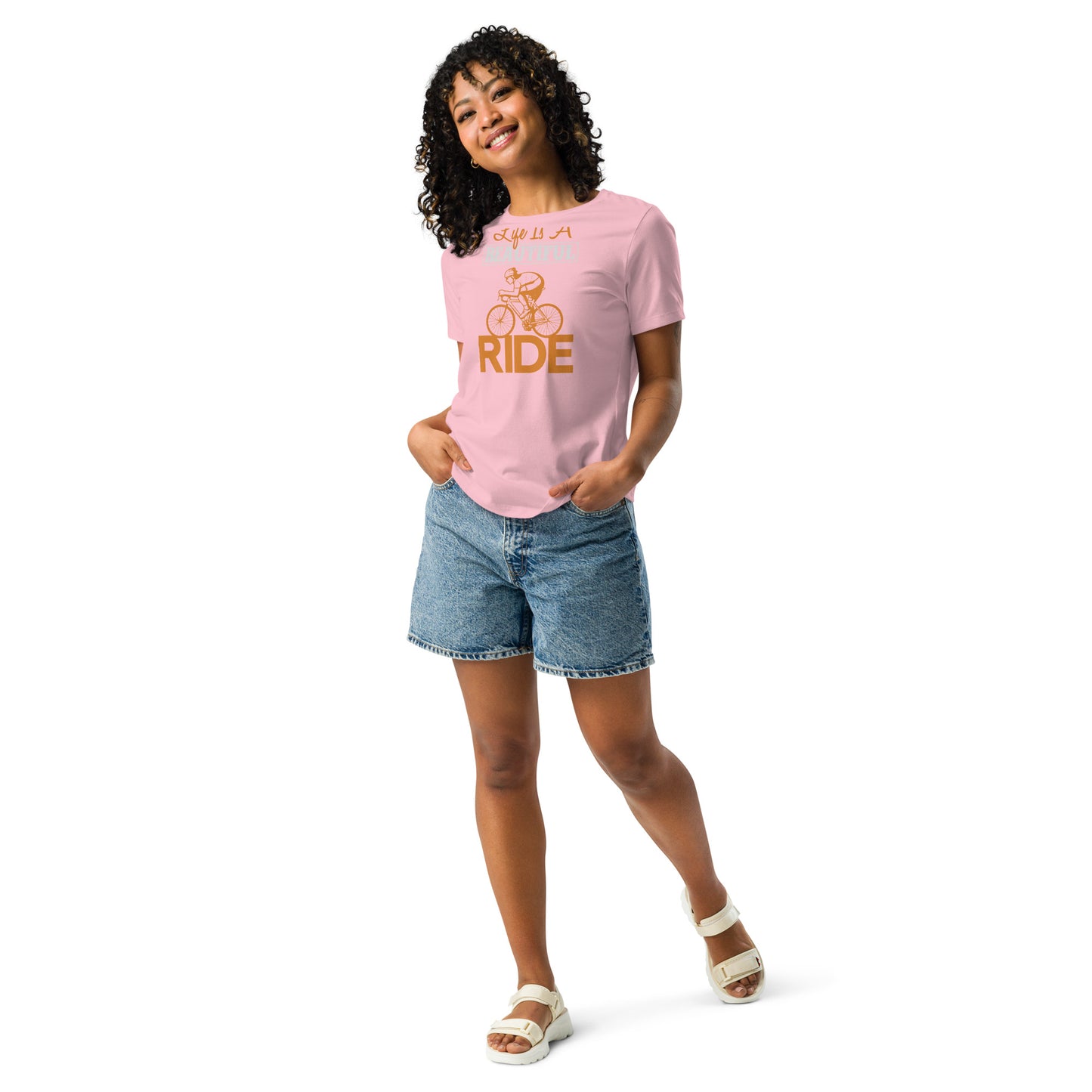 Camiseta holgada mujer LA VIDA ES UN HERMOSO VIAJE