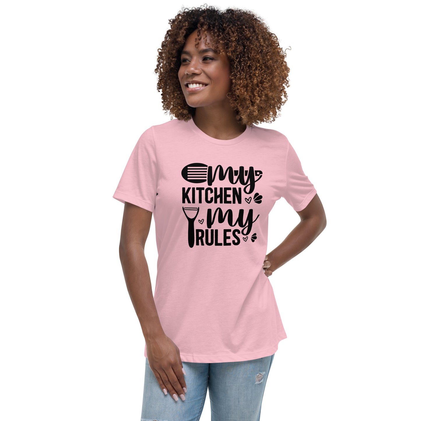 Дамска спокойна тениска MY KITCHEN MY RULES